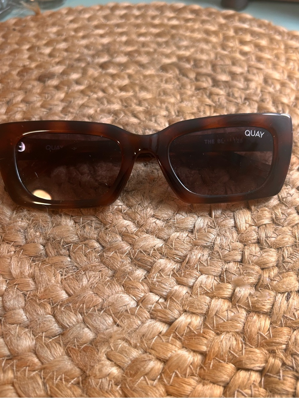 Quay Australia Tortoiseshell Rectangular Sunglasses - Brown
